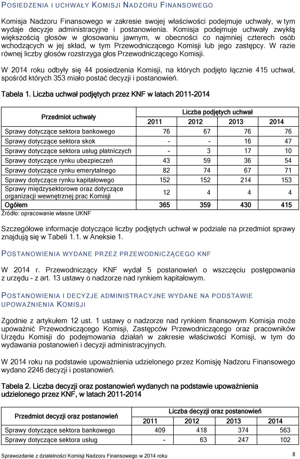 W razie równej liczby głosów rozstrzyga głos Przewodniczącego Komisji.