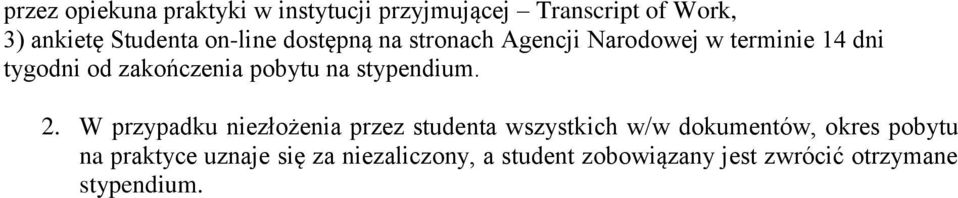 na stypendium. 2.