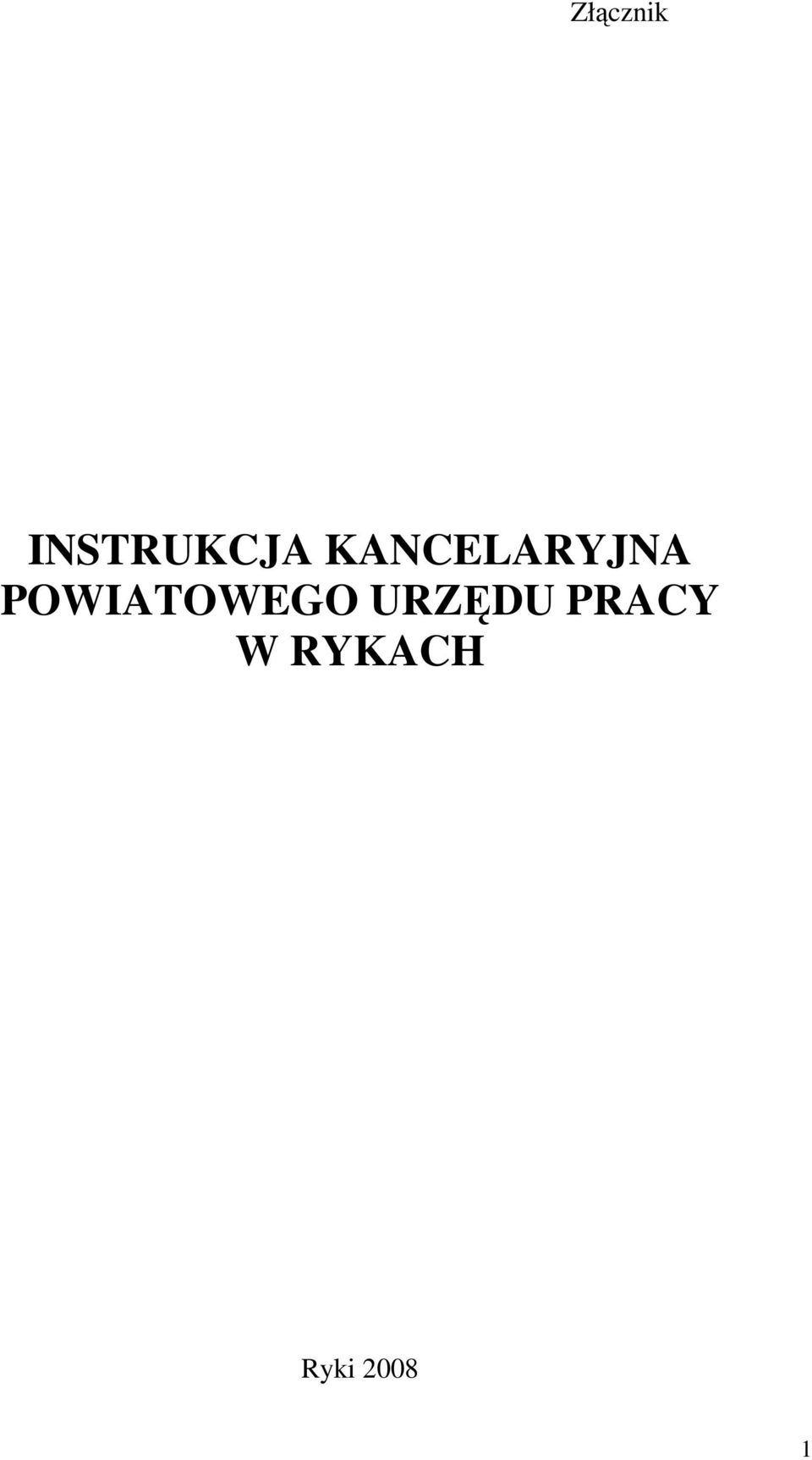 POWIATOWEGO URZĘDU