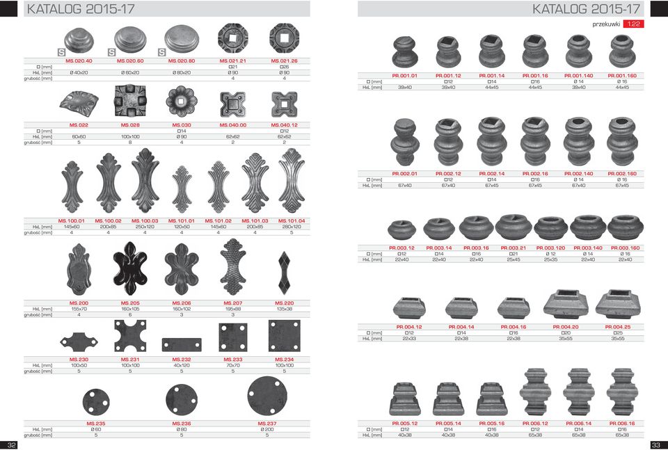 00 MS.040.12 [mm] 14 12 HxL [mm] 60x60 100x100 Ø 90 62x62 62x62 grubość [mm] 5 8 4 2 2 PR.002.01 PR.002.12 PR.002.14 PR.002.16 PR.002.140 PR.002.160 [mm] 12 14 16 Ø 14 Ø 16 HxL [mm] 67x40 67x40 67x45 67x45 67x40 67x45 MS.