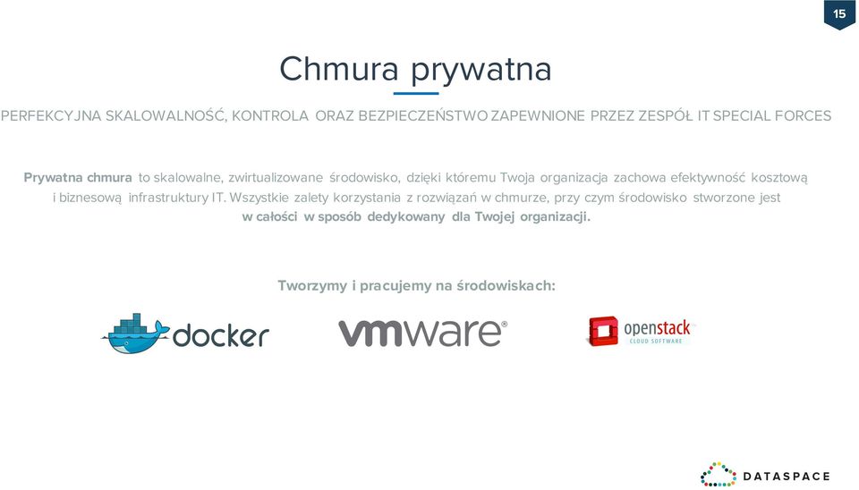 efektywność kosztową i biznesową infrastruktury IT.