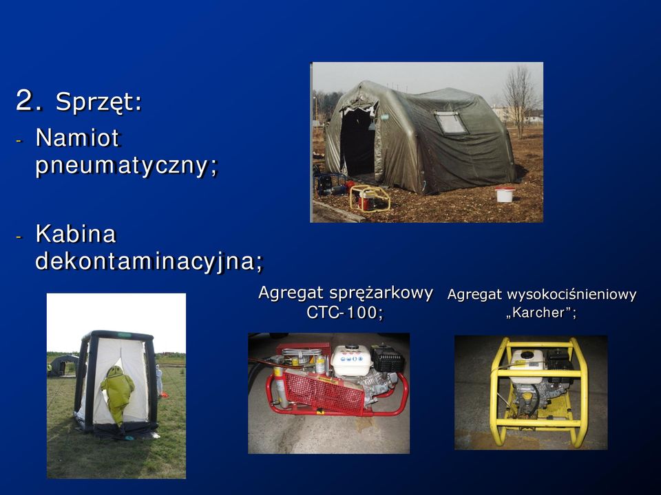 dekontaminacyjna; Agregat
