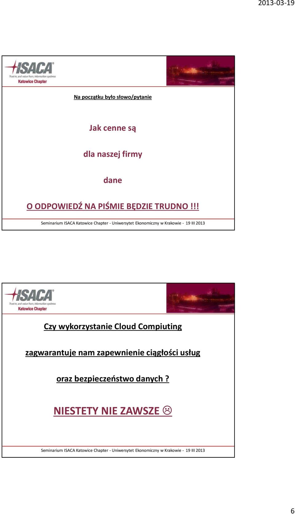 !! Czy wykorzystanie Cloud Compiuting zagwarantuje nam