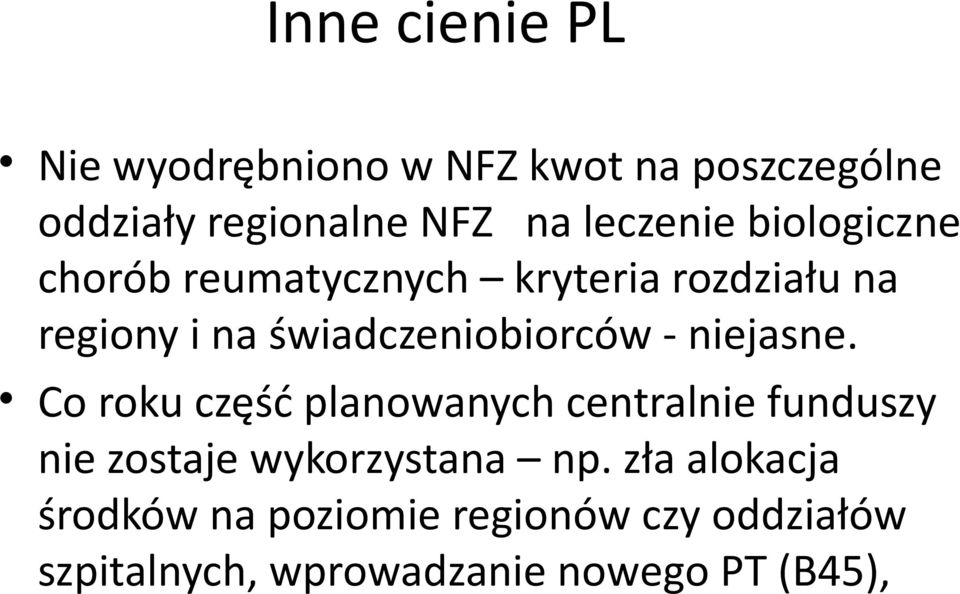 świadczeniobiorców - niejasne.