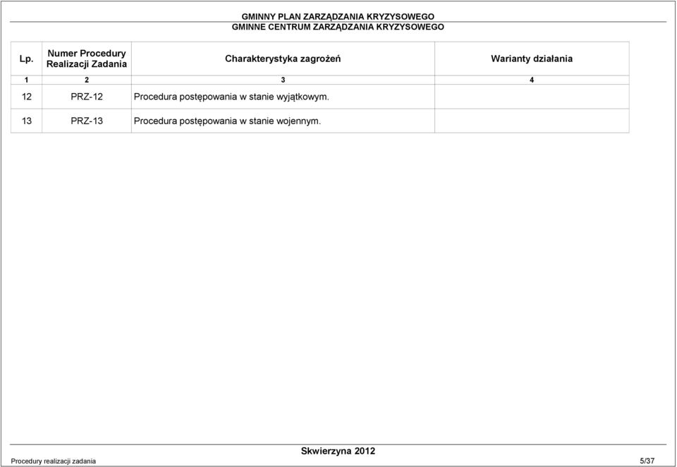 postępowania w stanie wyjątkowym.