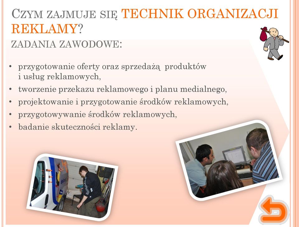 reklamowych, tworzenie przekazu reklamowego i planu medialnego,