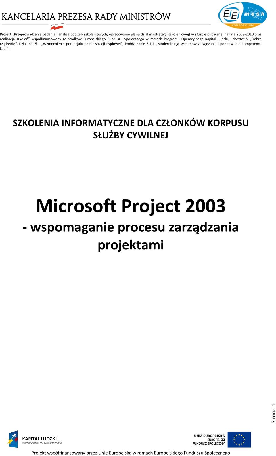 Microsoft Project 2003 -
