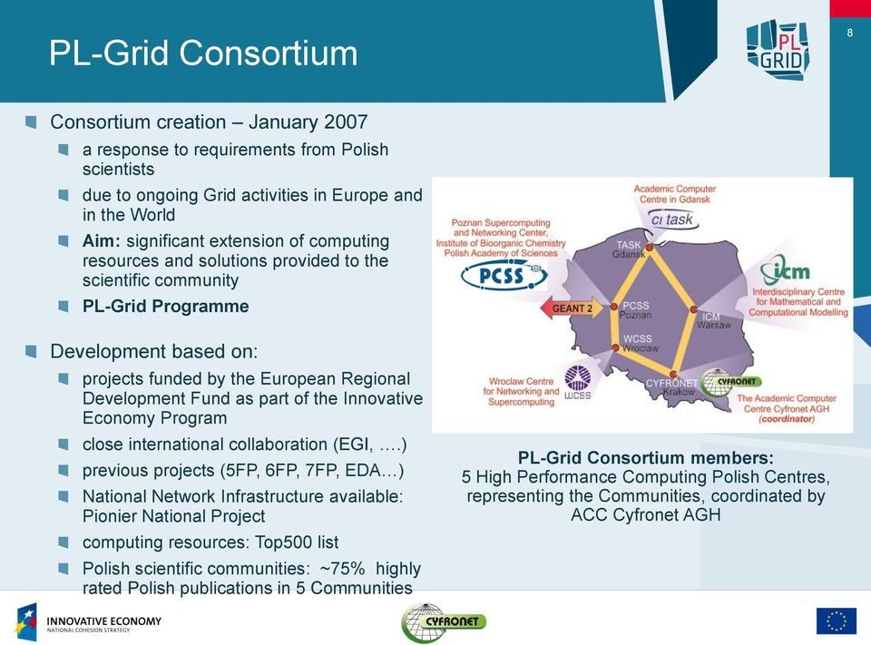 Economy Program close international collaboration (EGI,.