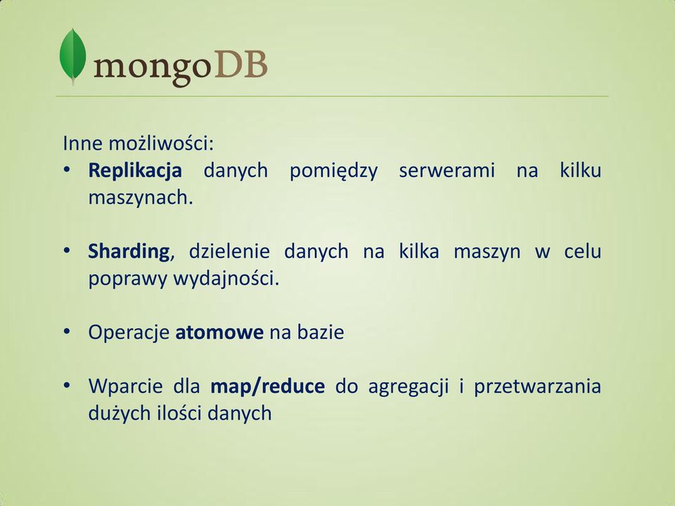 Sharding, dzielenie danych na kilka maszyn w celu poprawy