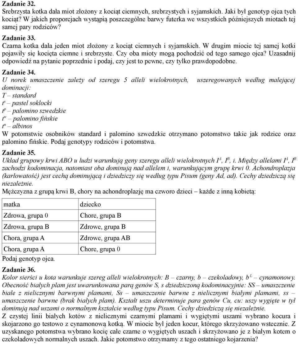 W drugim miocie tej samej kotki pojawiły się kocięta ciemne i srebrzyste. Czy oba mioty mogą pochodzić od tego samego ojca?