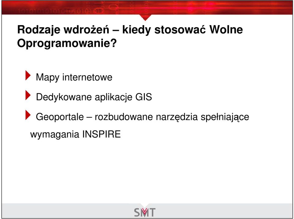 Mapy internetowe Dedykowane aplikacje