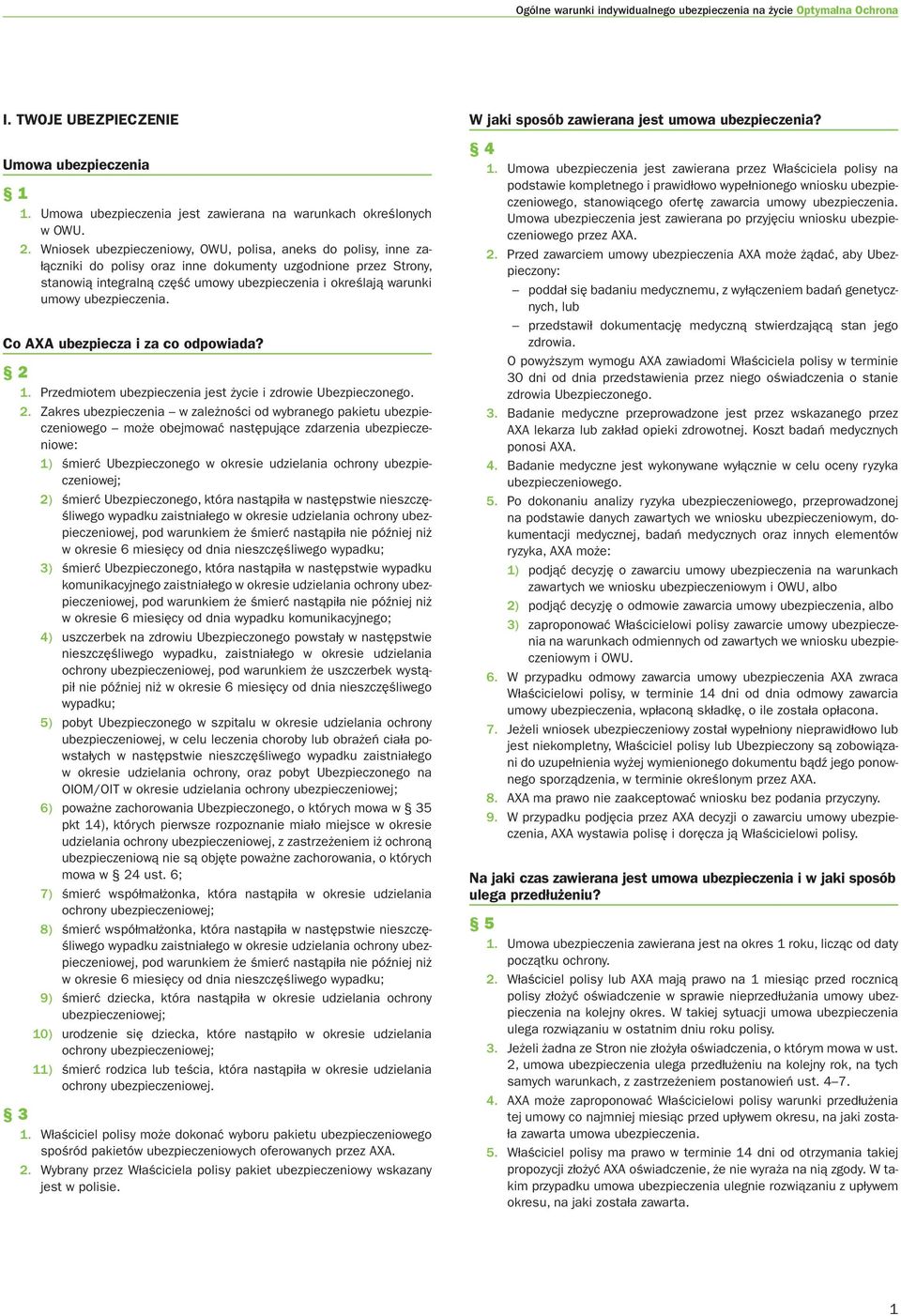 ubezpieczenia. Co AXA ubezpiecza i za co odpowiada? 2 