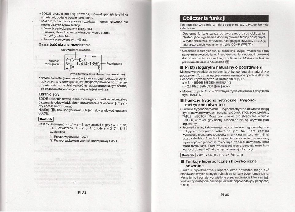 Wprowadzone równanie ID MIIII Y=AX 2 +8,X X= 1.
