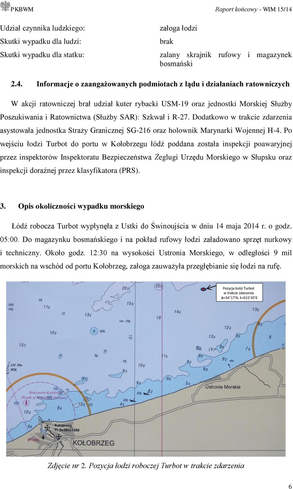 Szkwał i R-27. Dodatkowo w trakcie zdarzenia asystowała jednostka Straży Granicznej SG-216 oraz holownik Marynarki Wojennej H-4.