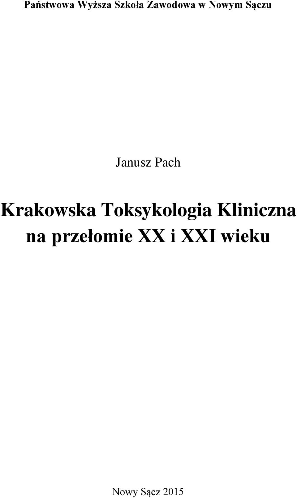 Krakowska Toksykologia Kliniczna