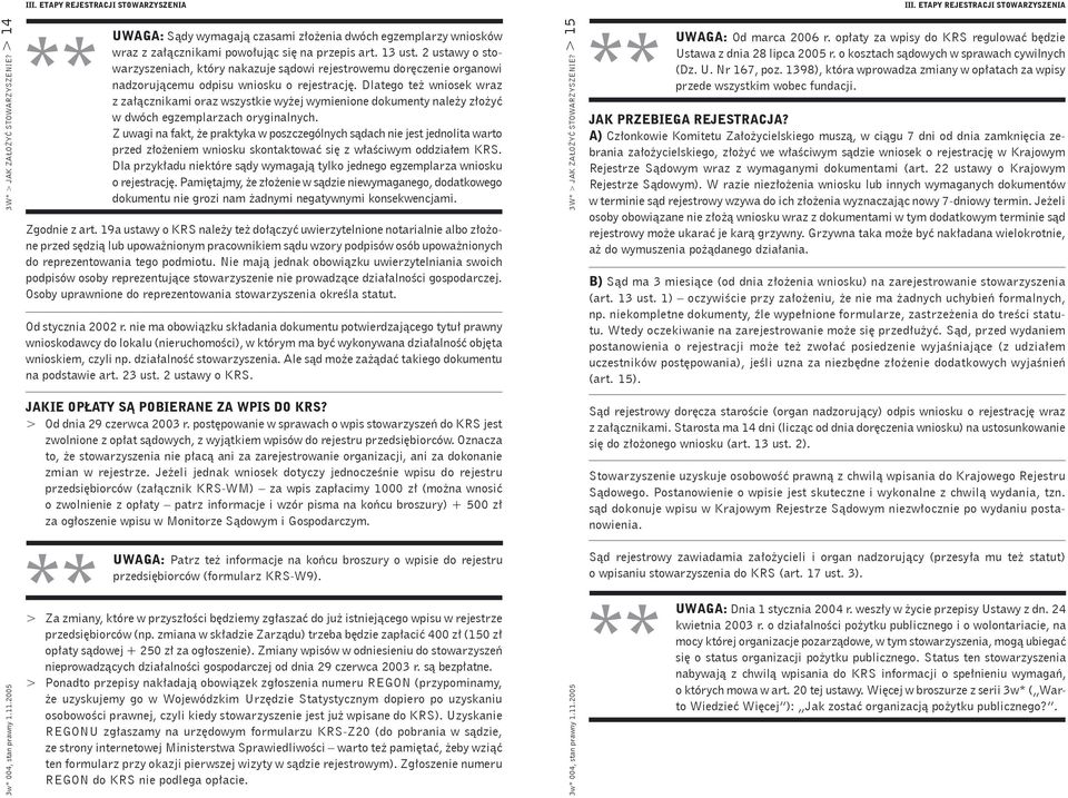 2 ustawy o stowarzyszeniach, który nakazuje sądowi rejestrowemu doręczenie organowi nadzorującemu odpisu wniosku o rejestrację.