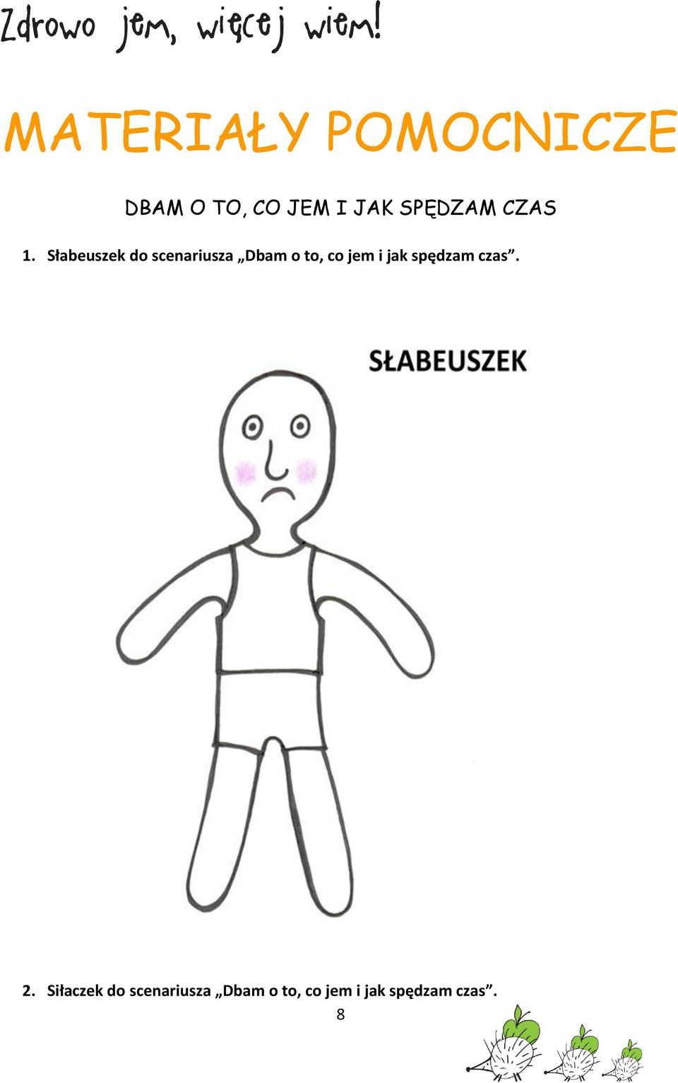 Słabeuszek do scenariusza Dbam o to, co jem i