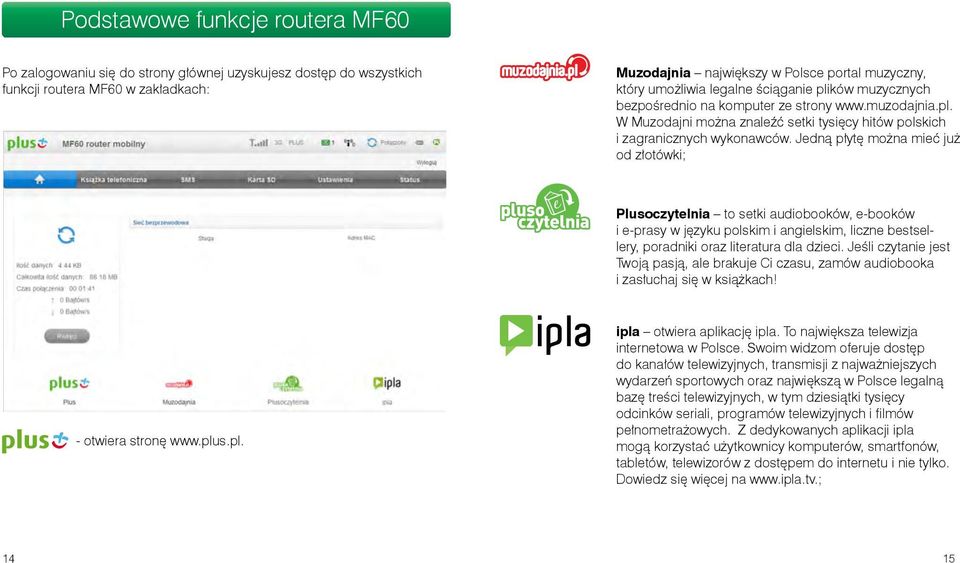 Jedną płytę można mieć już od złotówki; Plusoczytelnia to setki audiobooków, e-booków i e-prasy w języku polskim i angielskim, liczne bestsellery, poradniki oraz literatura dla dzieci.
