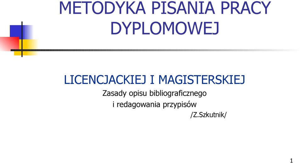 Zasady opisu bibliograficznego i