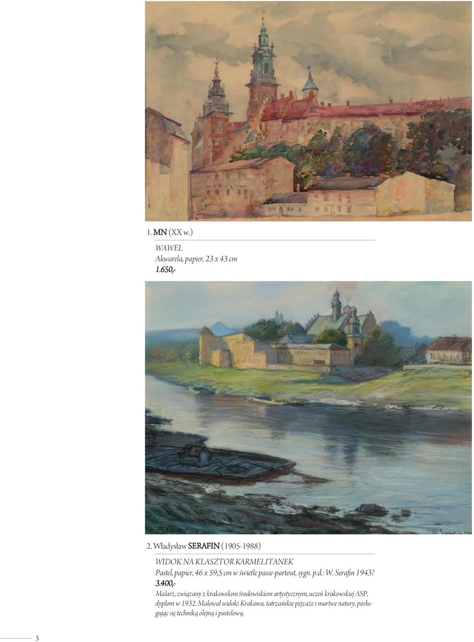 passe-partout, sygn. p.d.: W. Serafin 1943? 3.