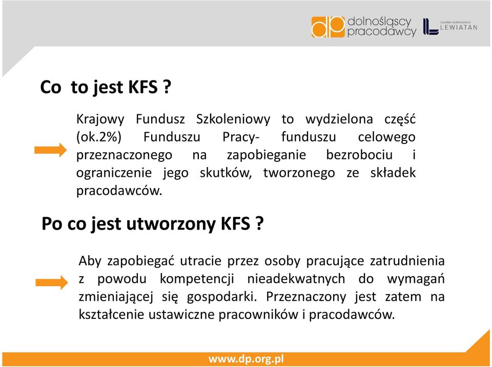 tworzonego ze składek pracodawców. Po co jest utworzony KFS?