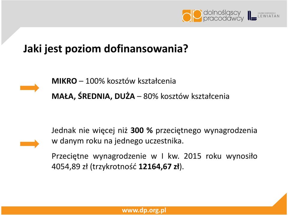 kształcenia Jednak nie więcej niż 300 % przeciętnego wynagrodzenia w