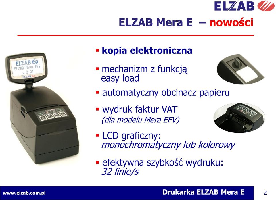 Mera EFV) LCD graficzny: monochromatyczny lub kolorowy efektywna