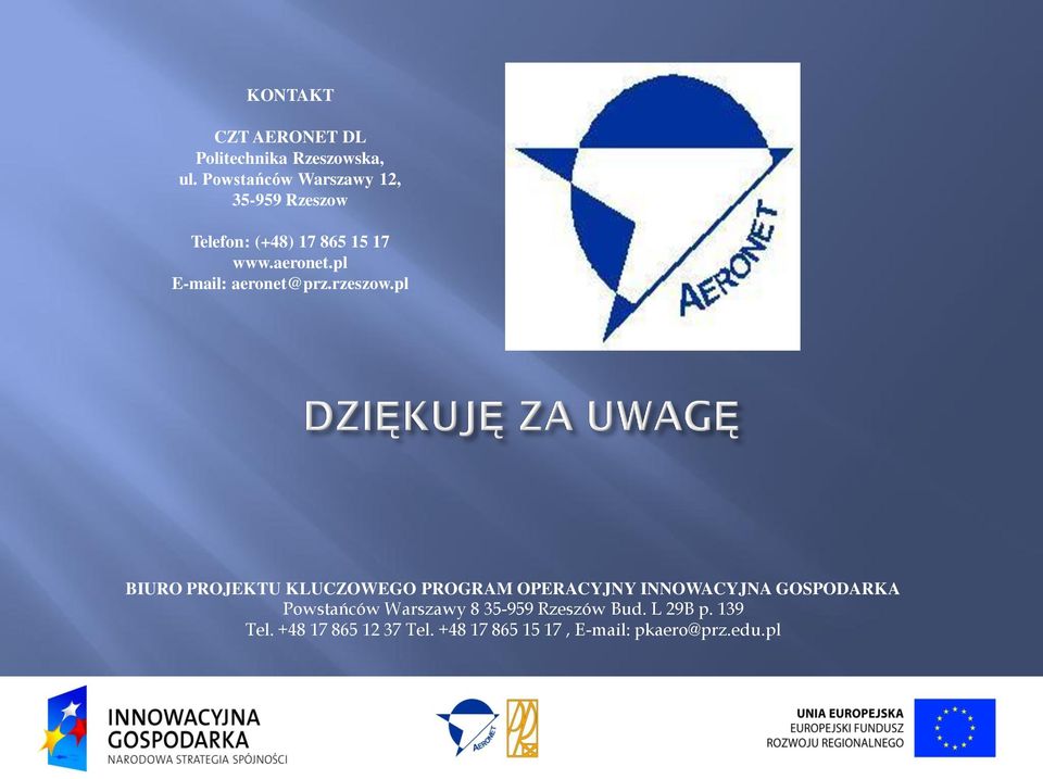 pl E-mail: aeronet@prz.rzeszow.