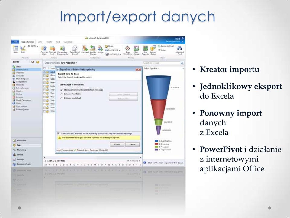 import danych z Excela PowerPivot i