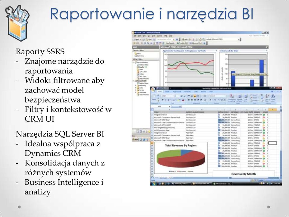 Filtry i kontekstowość w CRM UI Narzędzia SQL Server BI - Idealna