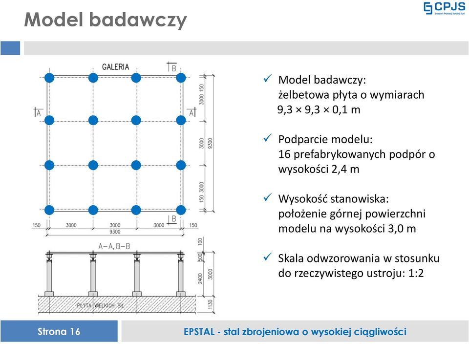 Wysokość stanowiska: położenie górnej powierzchni modelu na wysokości