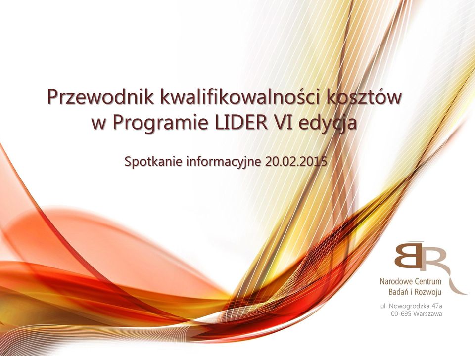 Programie LIDER VI edycja Spotkanie
