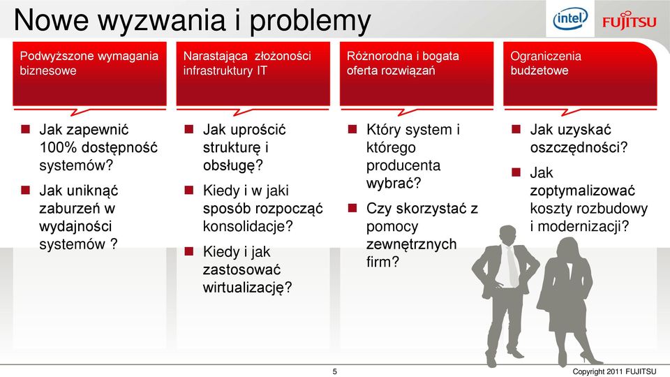 Jak uprościć strukturę i obsługę? Kiedy i w jaki sposób rozpocząć konsolidacje? Kiedy i jak zastosować wirtualizację?