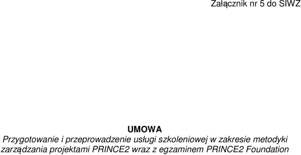 szkoleniowej w zakresie metodyki