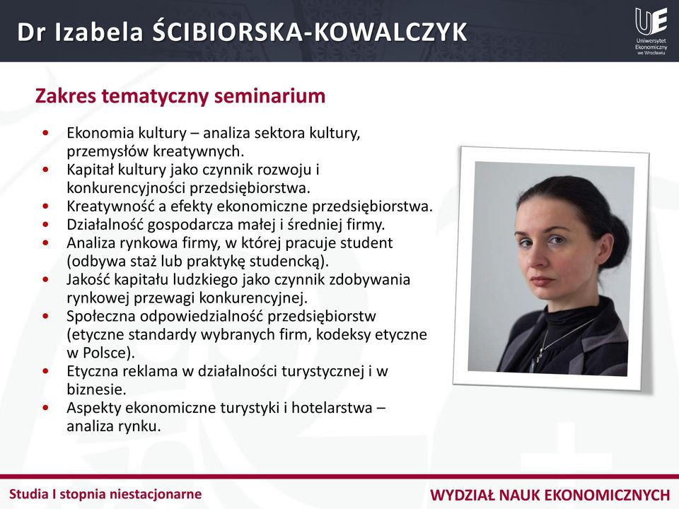 Działalność gospodarcza małej i średniej firmy. Analiza rynkowa firmy, w której pracuje student (odbywa staż lub praktykę studencką).