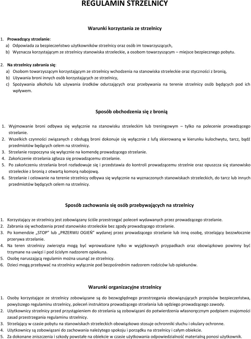 miejsce bezpiecznego pobytu. 2.
