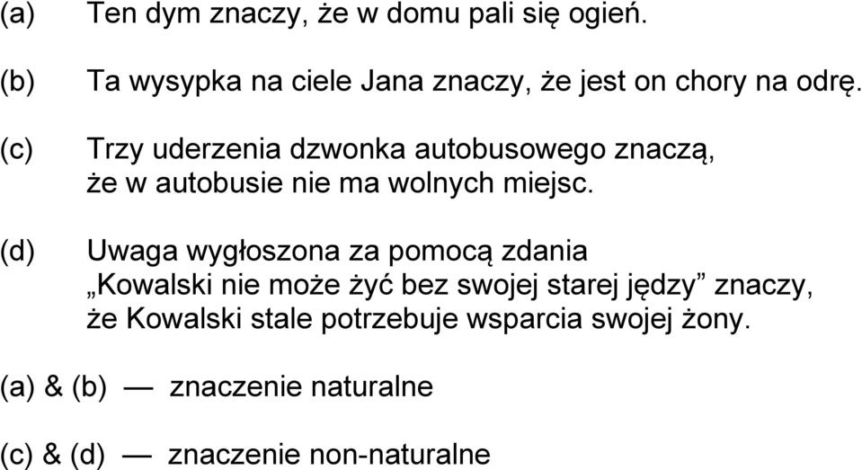 Trzy uderzenia dzwonka autobusowego znaczą, że w autobusie nie ma wolnych miejsc.