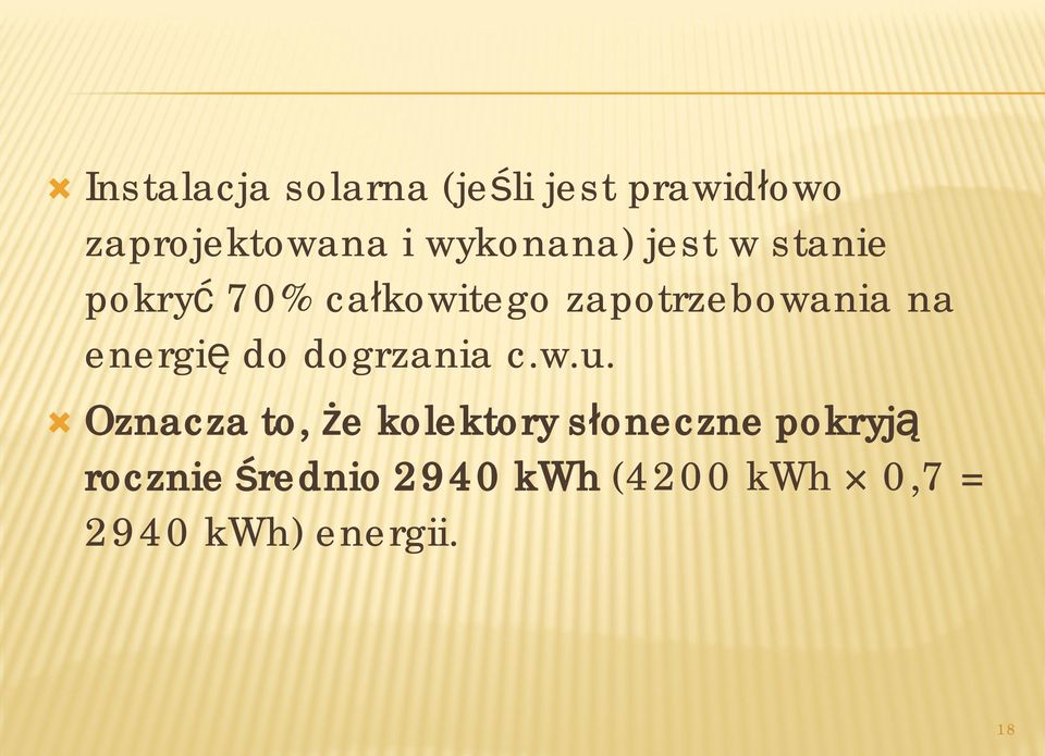 energię do dogrzania c.w.u.