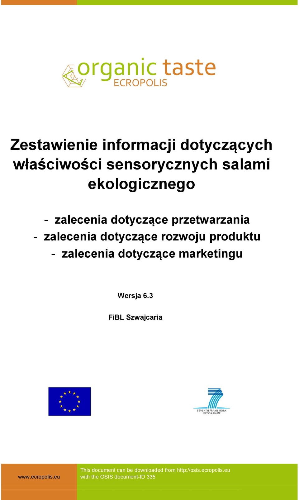 rozwoju produktu - zalecenia dotyczące marketingu Wersja 6.
