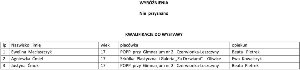 17 Szkółka Plastyczna i Galeria Za Drzwiami Gliwice Ewa Kowalczyk 3