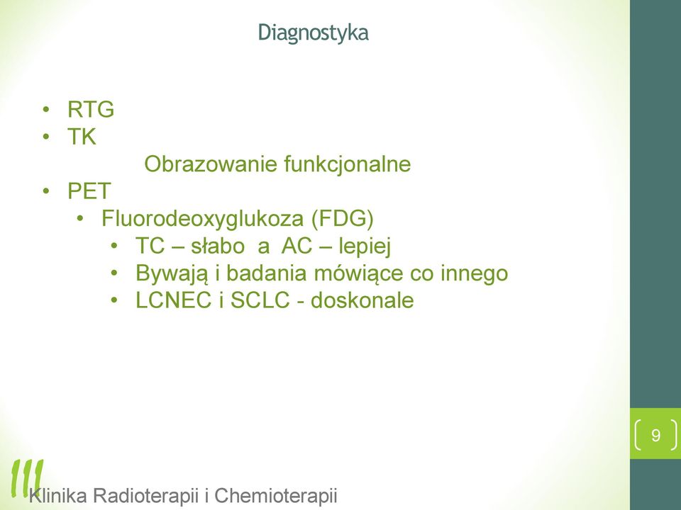 (FDG) TC słabo a AC lepiej Bywają i