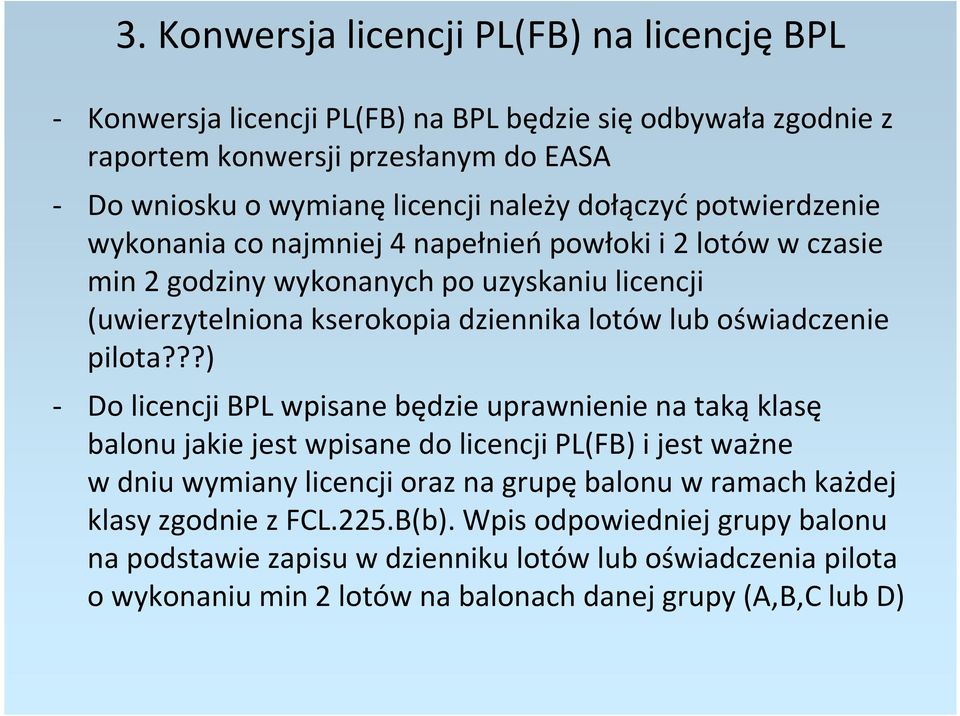 oświadczenie pilota?