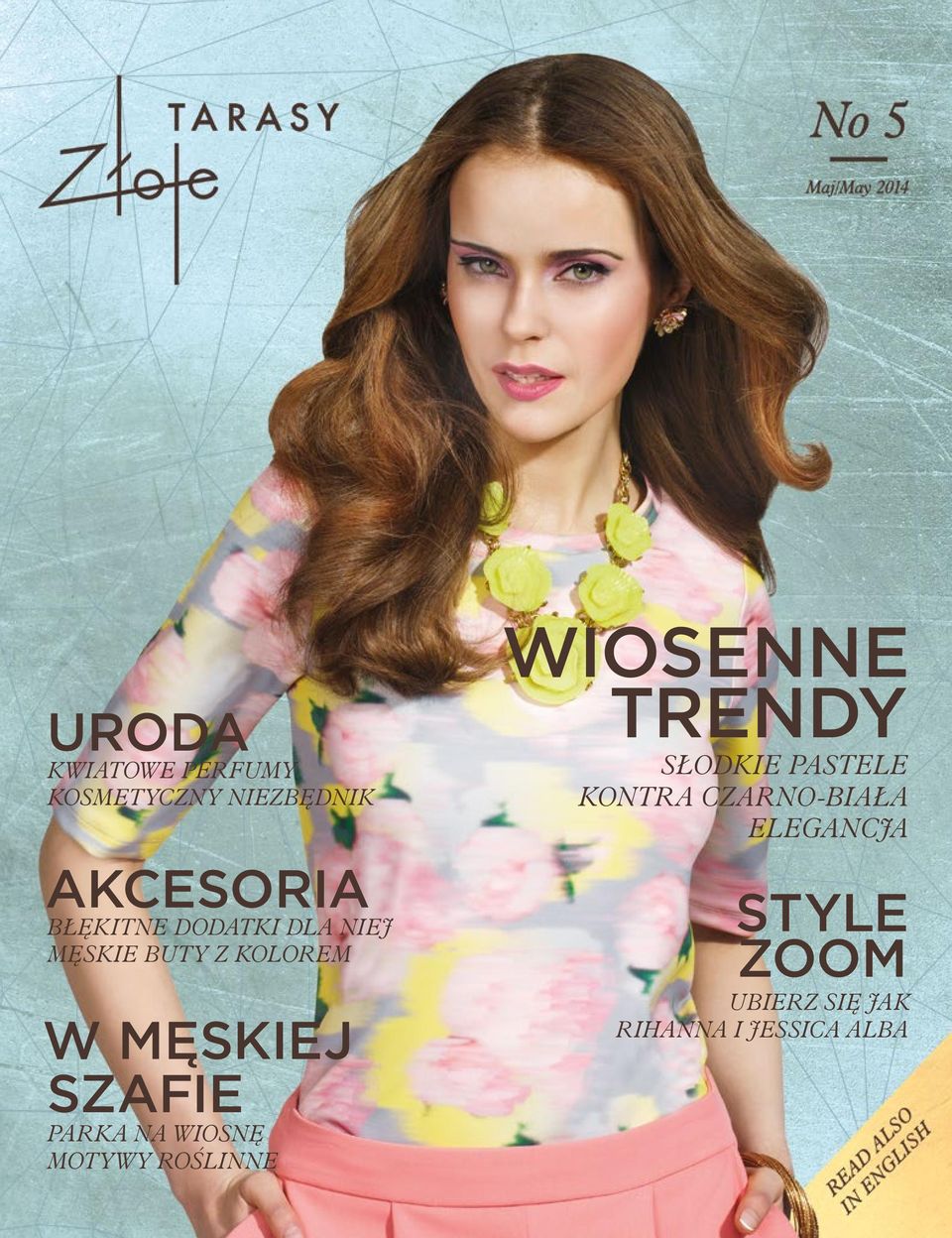 WIOSNĘ MOTYWY ROŚLINNE WIOSENNE TRENDY SŁODKIE PASTELE KONTRA