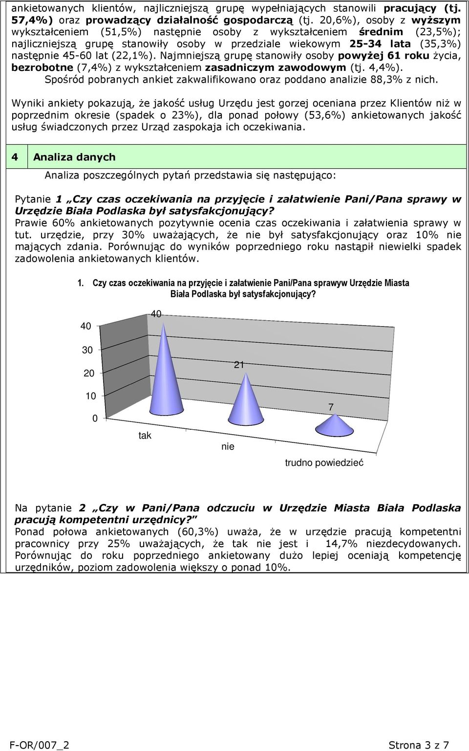 (22,1%). Najmniejszą grupę stanowiły osoby powyżej 61 roku życia, bezrobotne (7,4%) z wykształceniem zasadniczym zawodowym (tj. 4,4%).