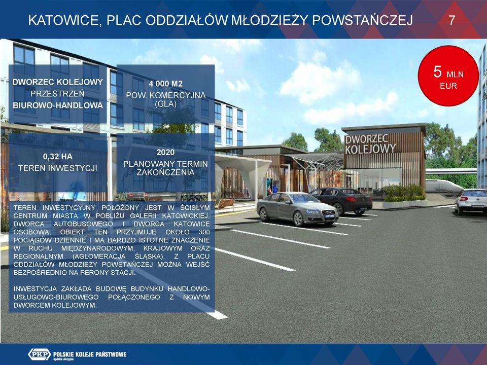 OBIEKT TEN PRZYJMUJE OKOŁO 300 POCIĄGÓW DZIENNIE I MA BARDZO ISTOTNE ZNACZENIE W RUCHU MIĘDZYNARODOWYM, KRAJOWYM ORAZ REGIONALNYM (AGLOMERACJA