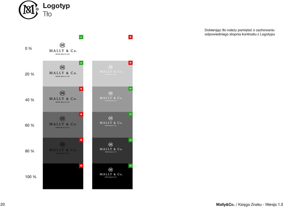 kontrastu z Logotypu 0 % 20 % 40 % 60 %