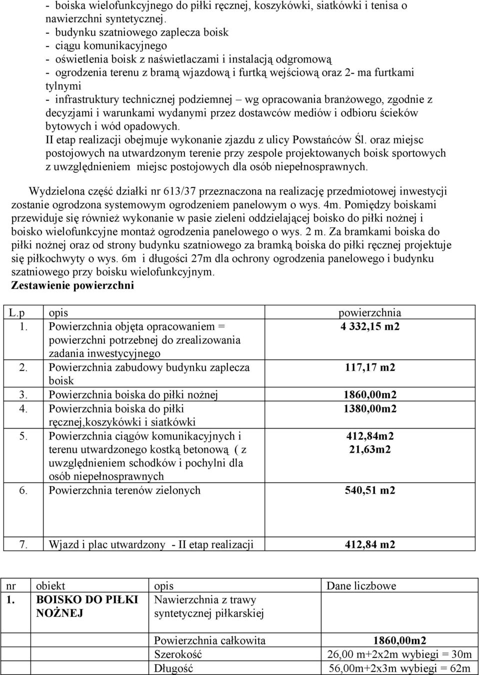 tylnymi - infrastruktury technicznej podziemnej wg opracowania branżowego, zgodnie z decyzjami i warunkami wydanymi przez dostawców mediów i odbioru ścieków bytowych i wód opadowych.