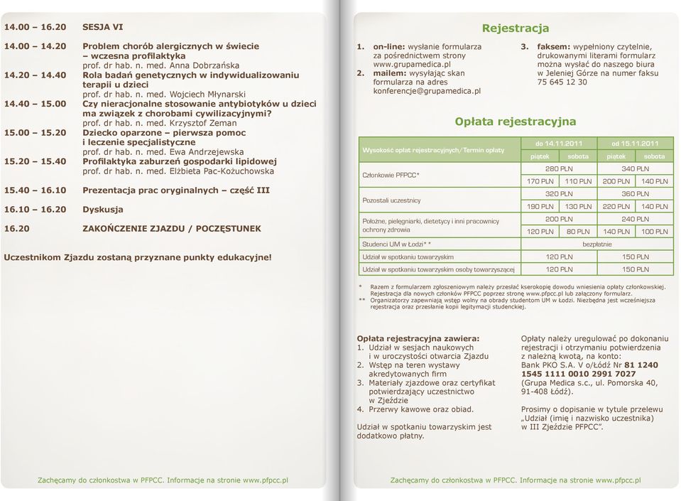 00 Czy nieracjonalne stosowanie antybiotyków u dzieci ma związek z chorobami cywilizacyjnymi? prof. dr hab. n. med. Krzysztof Zeman 15.00 15.