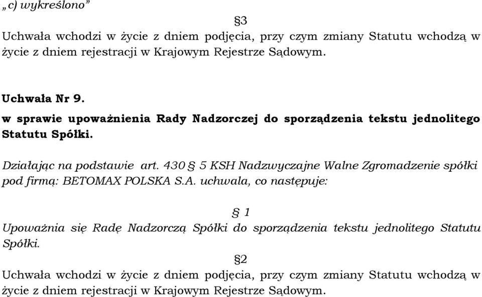 Spółki. Działając na podstawie art.