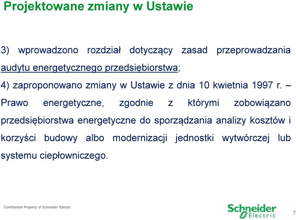 Prawo energetyczne, zgodnie z którymi zobowiązano przedsiębiorstwa energetyczne do sporządzania